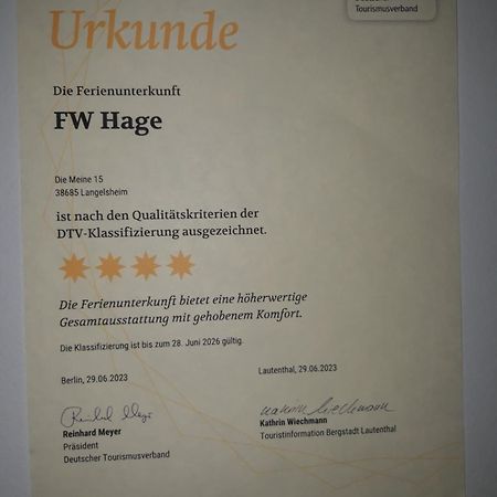 Fewo Hage Langelsheim Ngoại thất bức ảnh